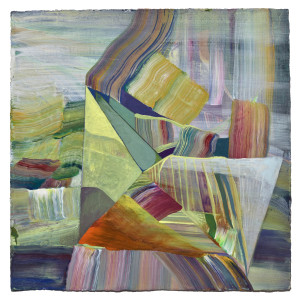 Ground Figure #55, "Gauzy Structures, Pale Green" by Linda Price-Sneddon