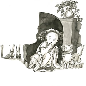 Little Justine Eavesdropping