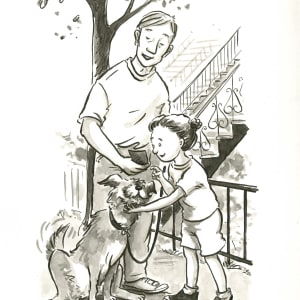 Justine Meeting Pavel's Dog