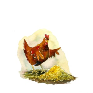 The Little Red Hen : the little red hen had some wheat