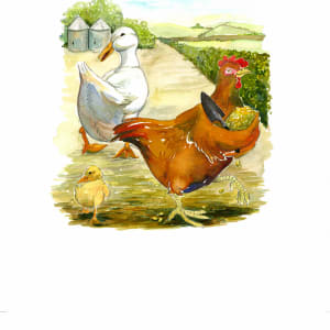 The Little Red Hen : I will plant it myself  Image: I will plant it myself
uncropped, page 7