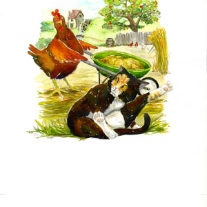 The Little Red Hen: Who will help me grind the flour?  Image: Who will help me grind the flour?
uncropped p.13