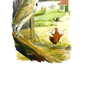 The Little Red Hen: I will make the bread myself.  Image: I will make the bread myself.
Uncropped, p19