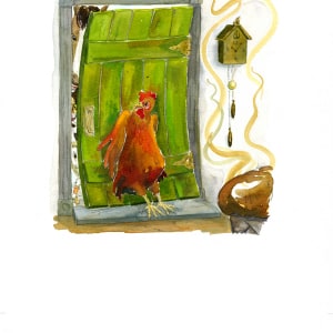 The Little Red Hen: I will eat it myself!  Image: I will eat it myself!
Uncropped, p23