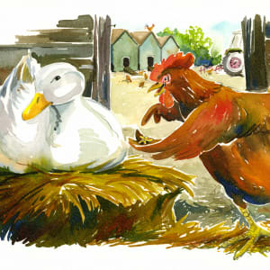The Little Red Hen and Duck sample image 1