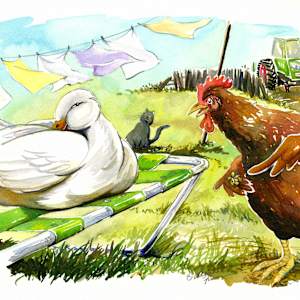 The Little Red Hen and Duck sample image 2, Image 1.