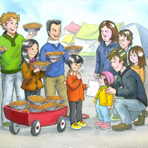 Family with Two Dads Shares Pies