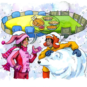 Sharing Thanksgiving Dinner