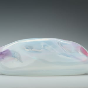 Calming cloud 2 and 3 by Belinda Wilson  Image: Calming cloud 3 
Hand blown coloured glass
Glass artist Ruth Allen
Designer: Belinda Wilson