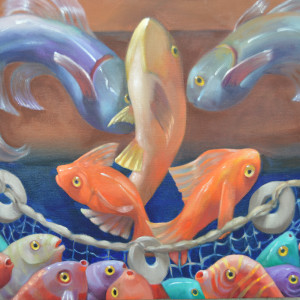 The Miraculous Draught of Fishes by Rosemarie Adcock 