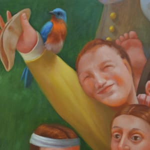 The Feeding of the 5000 by Rosemarie Adcock  Image: celebrating disciple detail