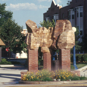 Brick Sculpture by Ken Williams