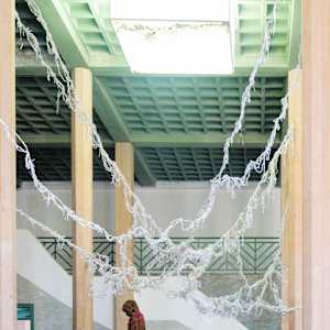 Dreading the Map, created as a map-lective. The Royal Geographical Society London. March 2021 by sonia e barrett  Image: Installation Dakar Biennale
