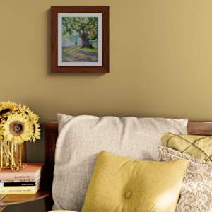 Oak Tree Light by Malcolm Dewey  Image: To scale. Frame suggestion only.