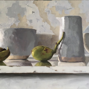Walnuts and pots by Penny German