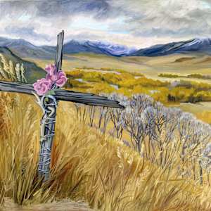 Cross on Roscoe Hill by Faith Rumm, Image 1.