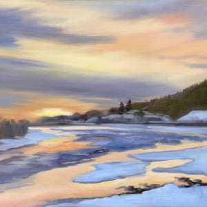 Sunrise on the Yellowstone River by Faith Rumm 