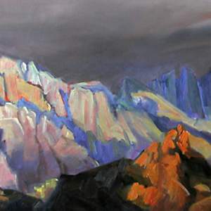 Eerie Light on Lone Pine Peak by Faith Rumm