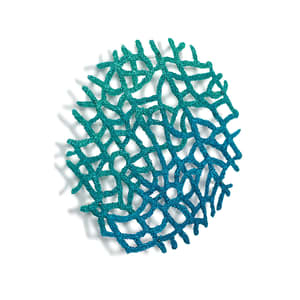 #14 Blue Green Coral Fan Structure 