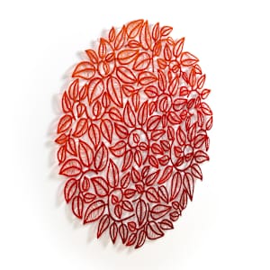 Leaf Spiral Circle by Meredith Woolnough 