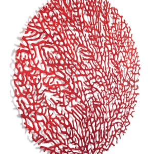Red Coral Circle by Meredith Woolnough 