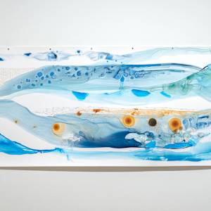 Origin Aqueous -Reef by Ana Žanić  Image: Image from solo exhibition "Origin: Wondorus Worlds" Robert F. DeCaprio Art Gallery August 2025