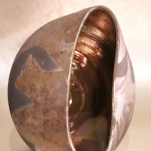 Gold Raku 04 by Wilhelmina Ceramics 
