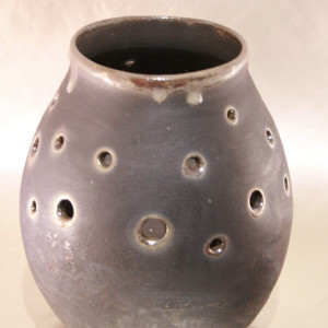 Gold Raku 11 by Wilhelmina Ceramics