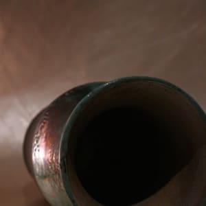 Gold Raku 10 by Wilhelmina Ceramics 
