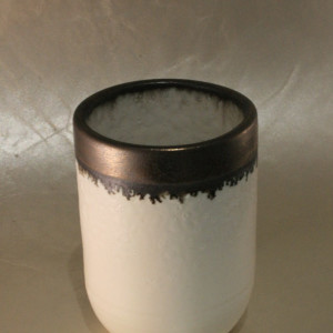Winter White and Gold - 01 by Wilhelmina Ceramics