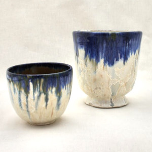 Multiple - Cobalt Drip - 2-5 by Wilhelmina Ceramics 