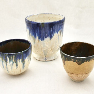 Multiple - Cobalt Drip - 2-5 by Wilhelmina Ceramics 