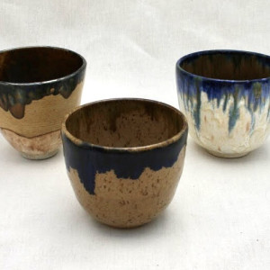 Cobalt Drip - 2 by Wilhelmina Ceramics 