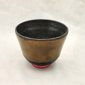 Hot Pink & Gold by Wilhelmina Ceramics 