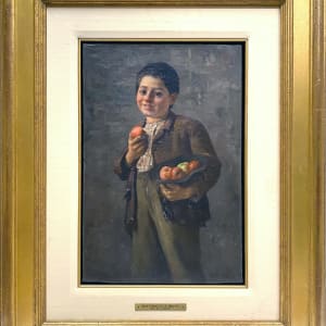 0145 - Boy With Apples by C.E. Moss, RCA (1860-1901)