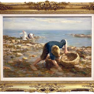 1056 - Gathering Mussels by William Marshall Brown RSA  (1863-1936)