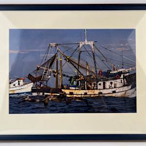 11221 - Fishing Boat with Pelicans