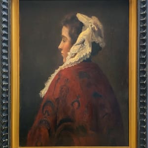1979 - Lady with a Red Shawl by English School 19th Century