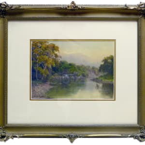 2054 - A backwater at the head of Bassonthwaite Lake by Donald A. Paton (1879-1949)