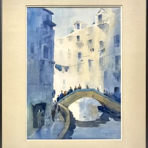 2057 - Blue Bridge, Venice by Rennie Edwards