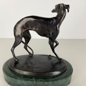 5055 - Bronze Dog Sculpture 