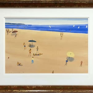 2651 - Untitled Beach Scene by Colin Graham ( 1915 - 2010)