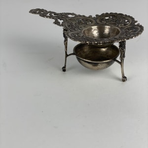 5091 - Persian Silver incense holder ( 2 pieces) 