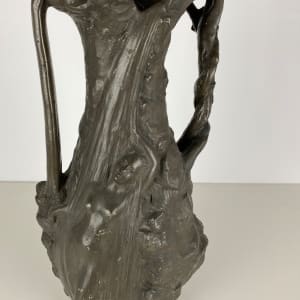 5087 - Art Nouveau metal Vase 