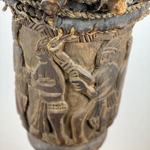 5097- African Wooden Congo Drum 