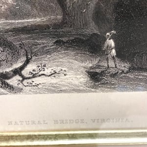 2760 - Natural Bridge, Virginia by W.H. (William Henry) Bartlett (1809-1854) 