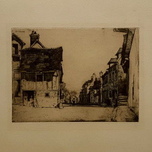 2444 - A Norman Village by David Young Cameron (1865-1945)
