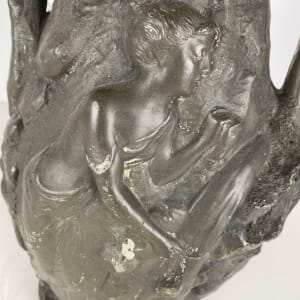 5087 - Art Nouveau metal Vase 