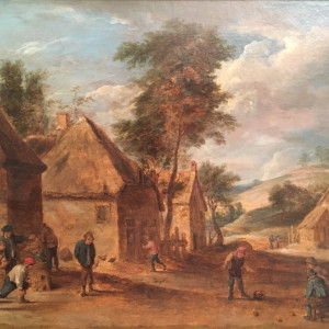 0270 - Peasants Playing Skittles by David Teniers the Younger (1610-1690) 