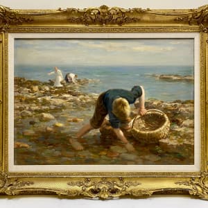 1056 - Gathering Mussels by William Marshall Brown RSA  (1863-1936) 